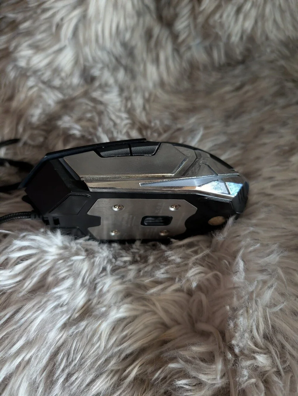 Wired Gaming Mouse with Logo - Matte Black